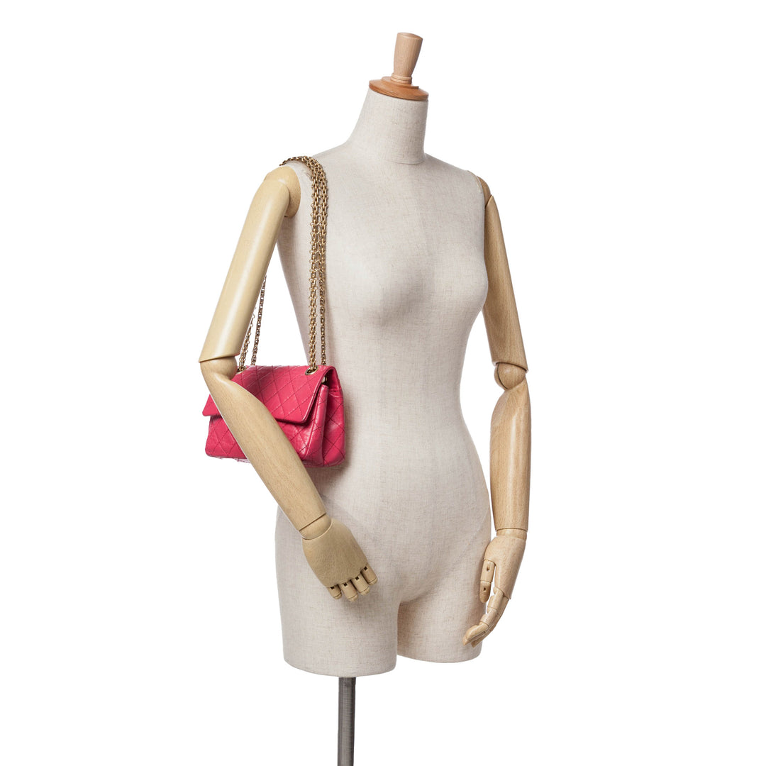Mini Reissue 2.55 Calfskin Flap Pink - Gaby Paris