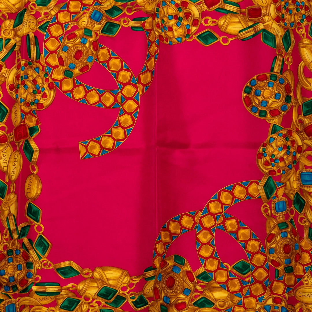 Chanel CC Gripoix Soie Foulard