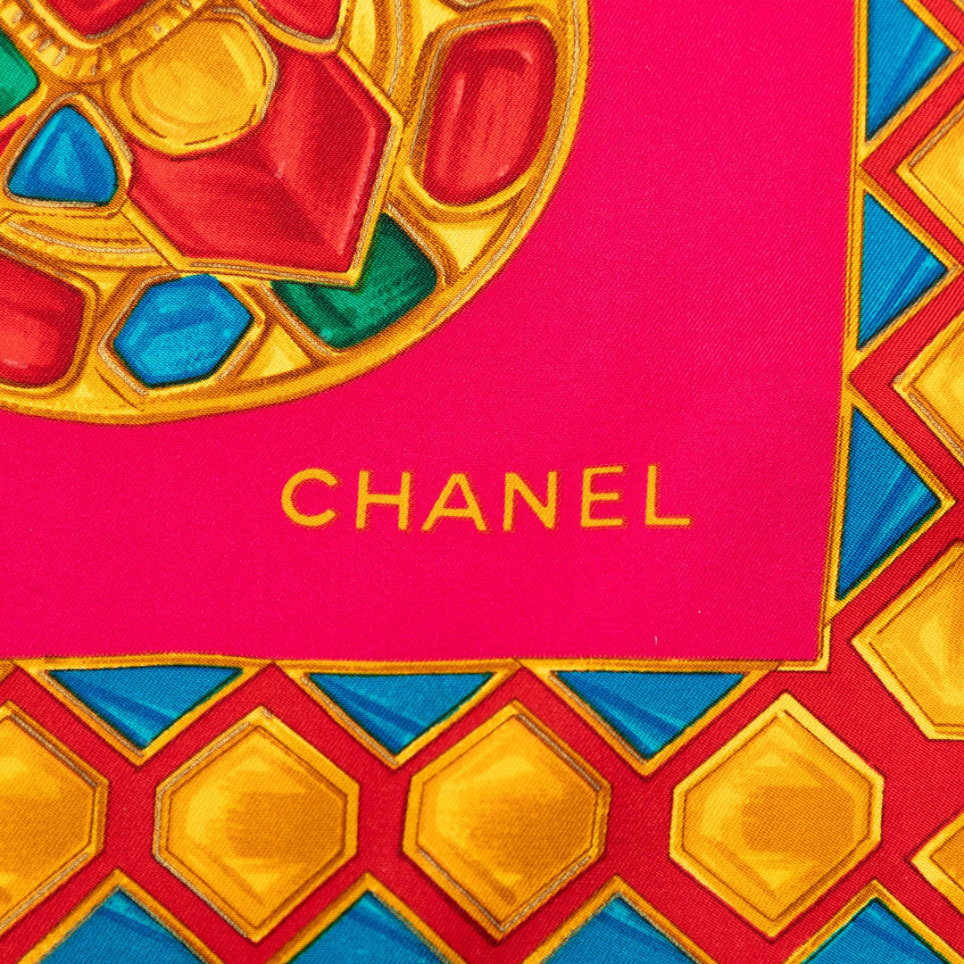 Chanel CC Gripoix Soie Foulard
