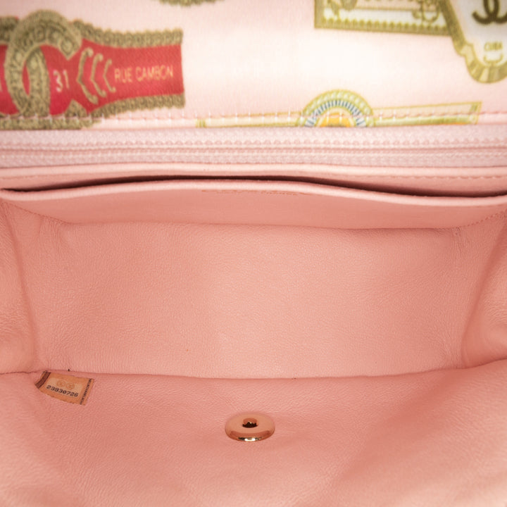 Chanel Mini Rectangular Classic Printed Satin Cuba Single Flap Rose – GABY PARIS Authentique