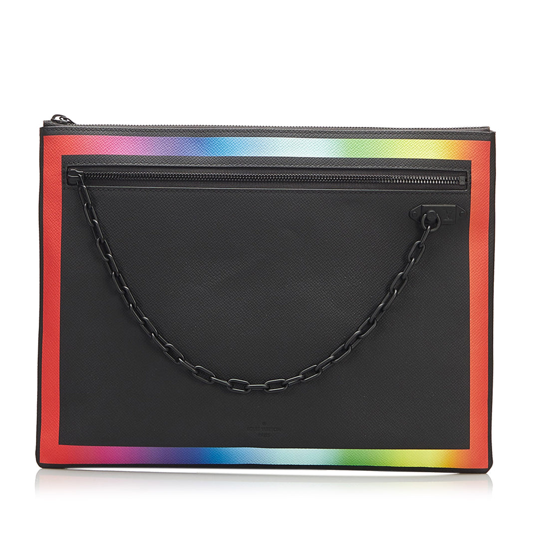 Taiga Rainbow Pochette A4 Black - Gaby Paris