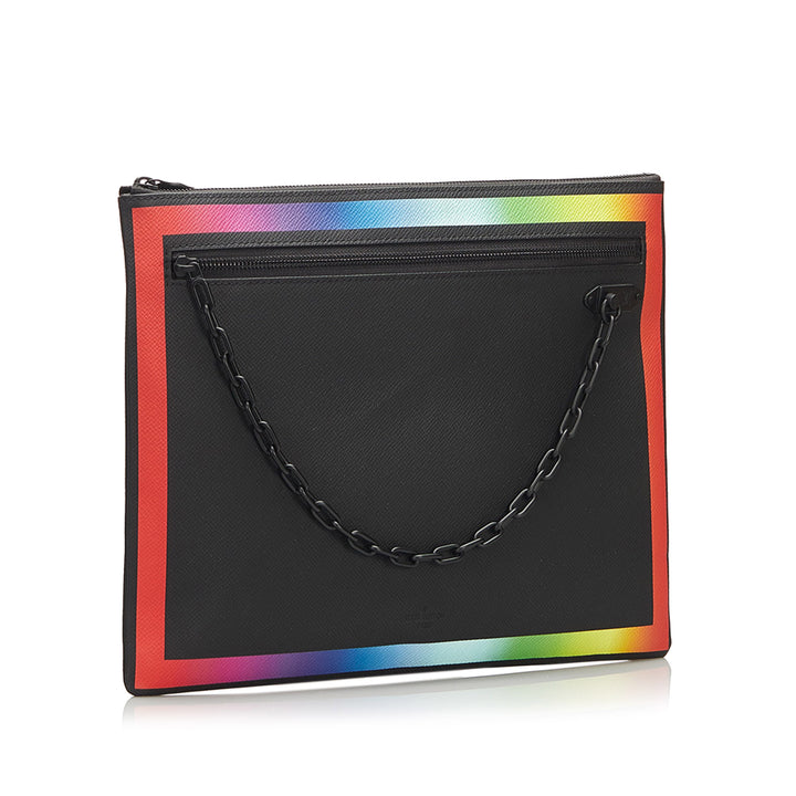 Taiga Rainbow Pochette A4 Black - Gaby Paris