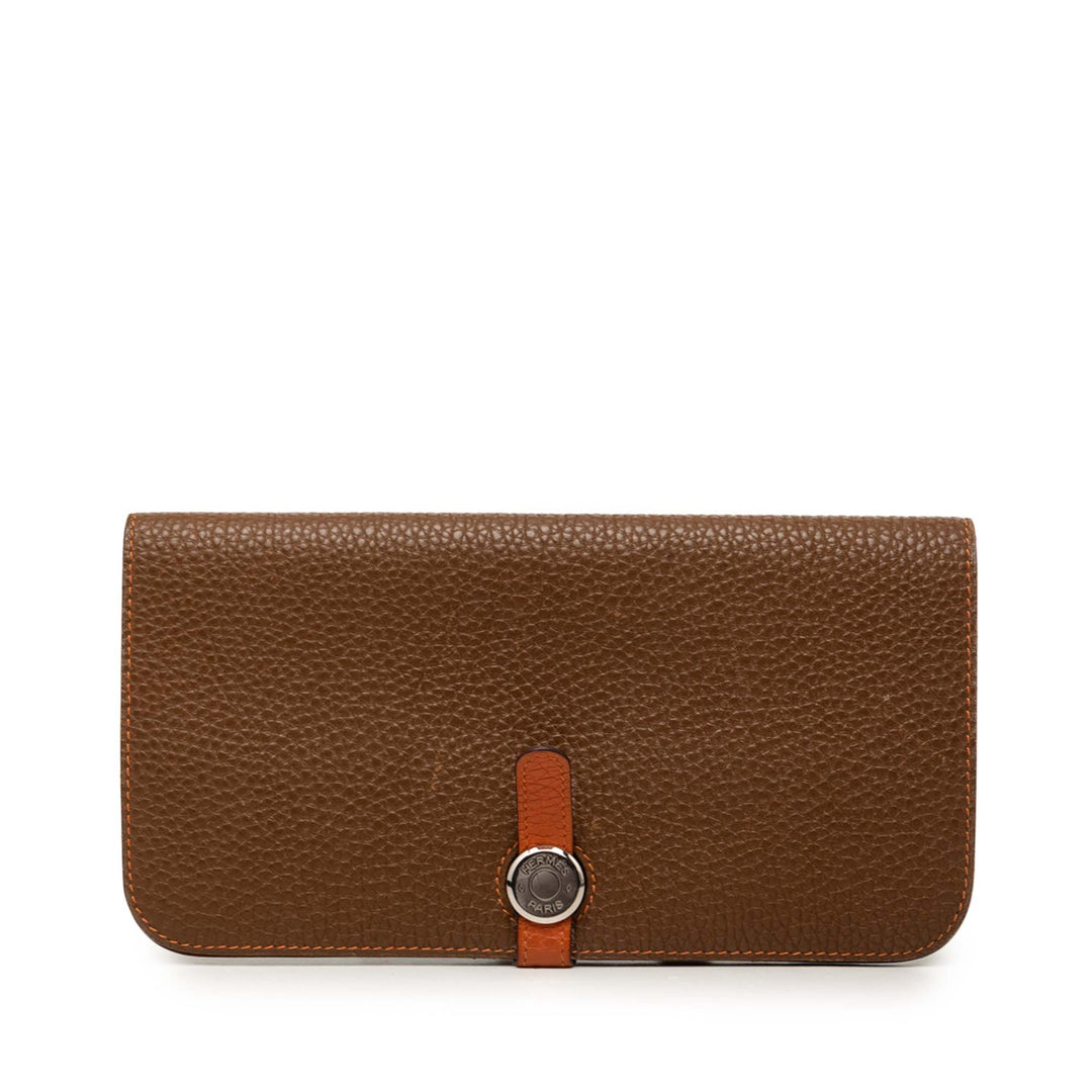 Hermès Dogon Duo Portefeuille GM Cuir Togo