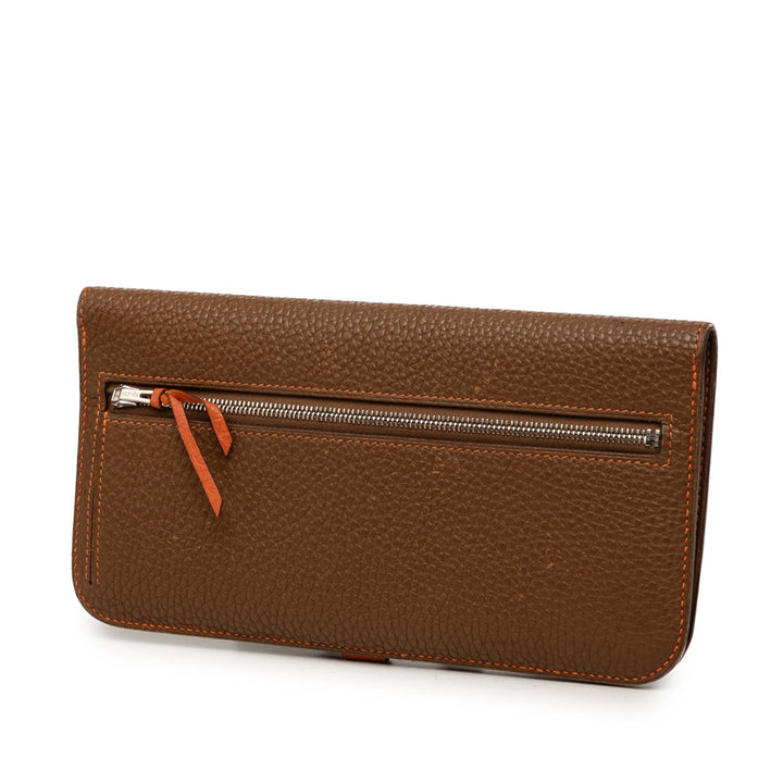Hermès Dogon Duo Portefeuille GM Cuir Togo
