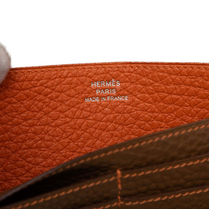 Hermès Dogon Duo Portefeuille GM Cuir Togo