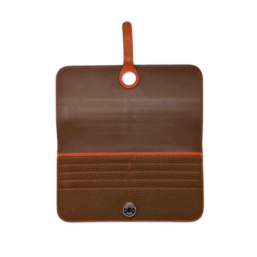 Hermès Dogon Duo Portefeuille GM Cuir Togo