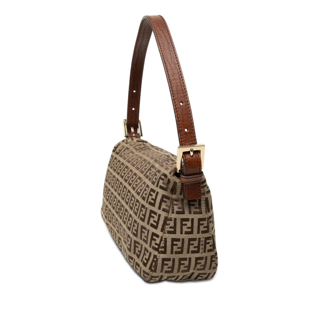 Fendi Zucchino Toile Double rabat Sac bandoulière