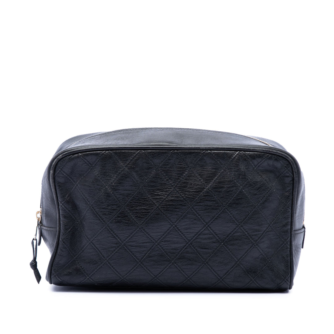 Chanel Matelassé Cuir d’agneau Cosmetic Pochette