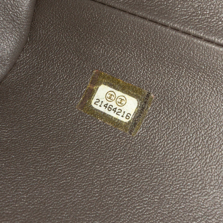 Chanel CC Matelassé Metallic Caviar Pochette