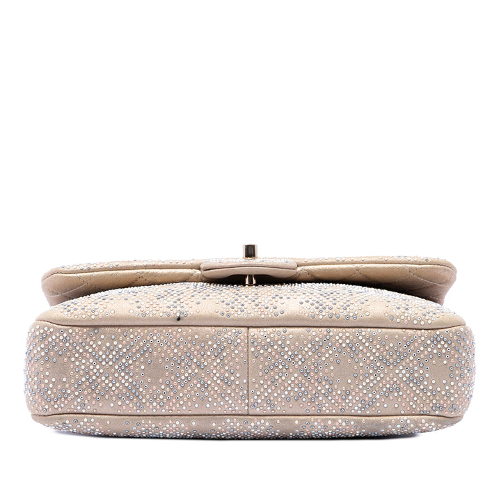 Chanel Medium Metallic Cuir d’agneau Embellished Mineral Nights Simple rabat