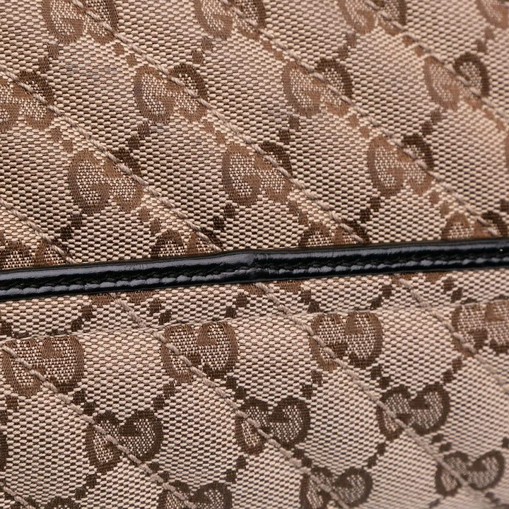 Mini GG Marmont Matelasse Canvas Flap Crossbody Brown - Gaby Paris