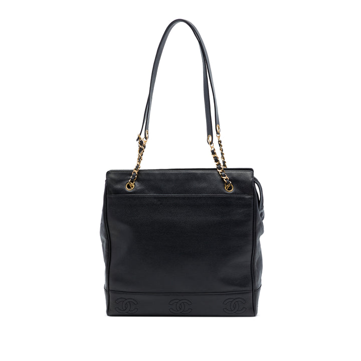 Chanel Triple CC Caviar Cabas