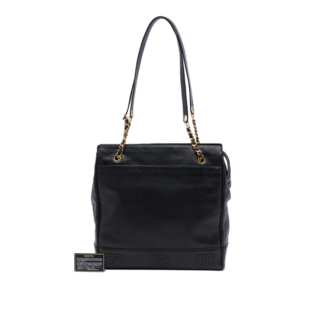 Chanel Triple CC Caviar Cabas