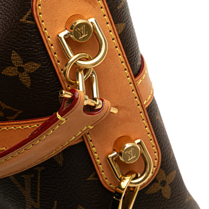 Louis Vuitton Monogram Duffle Bucket Bag Marron