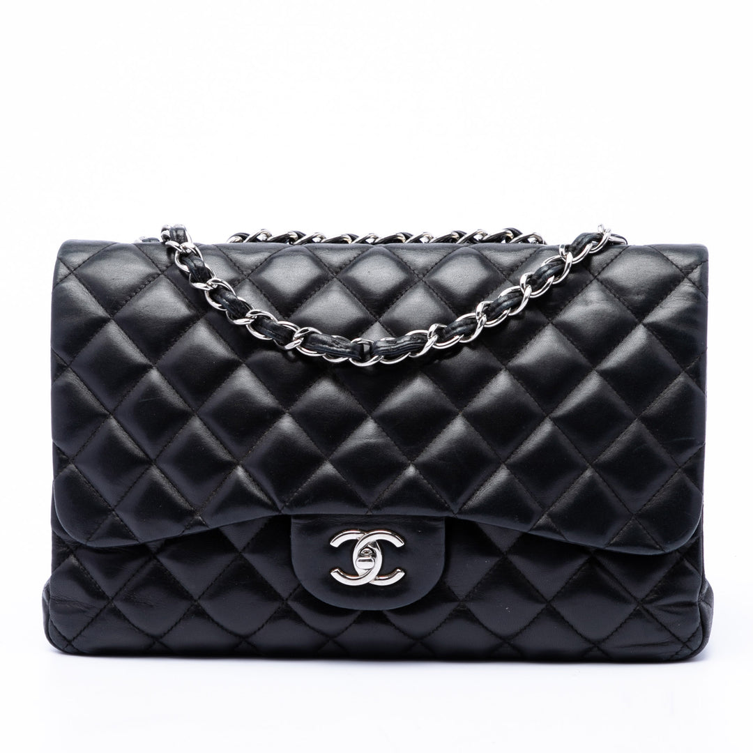 Chanel Classic Rabat simple Jumbo Cuir d'agneau