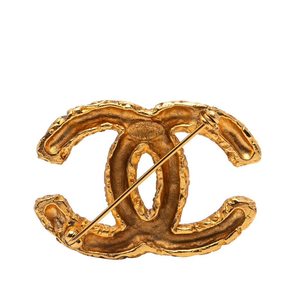 Chanel plaqué Baroque embossé CC Logo Broche – GABY PARIS Authentique