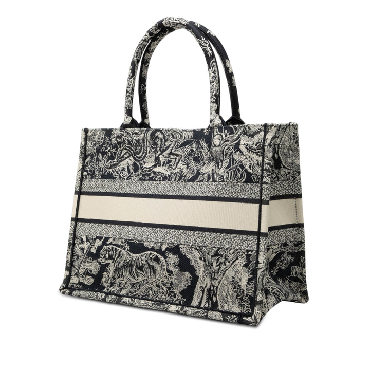 Dior Book Tote brodé Reverse Dioriviera De Jouy Moyen Bleu