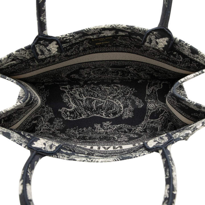 Dior Book Tote brodé Reverse Dioriviera De Jouy Moyen Bleu