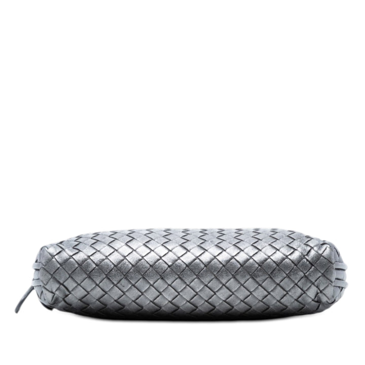 Bottega Veneta Metallic Nappa Intrecciato Nodini Sac porté croisé