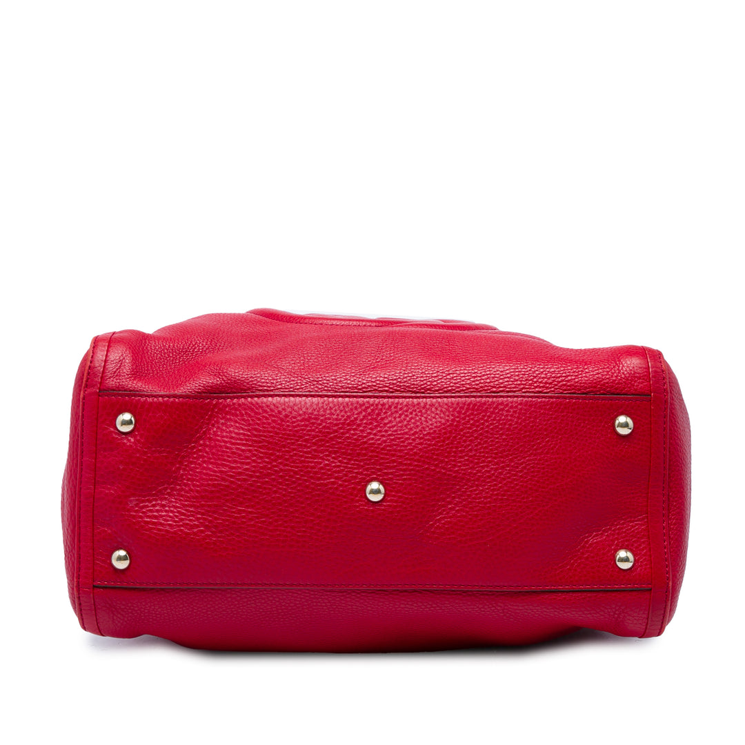 Soho Cellarius Cabas Moyen Cuir de veau Rouge