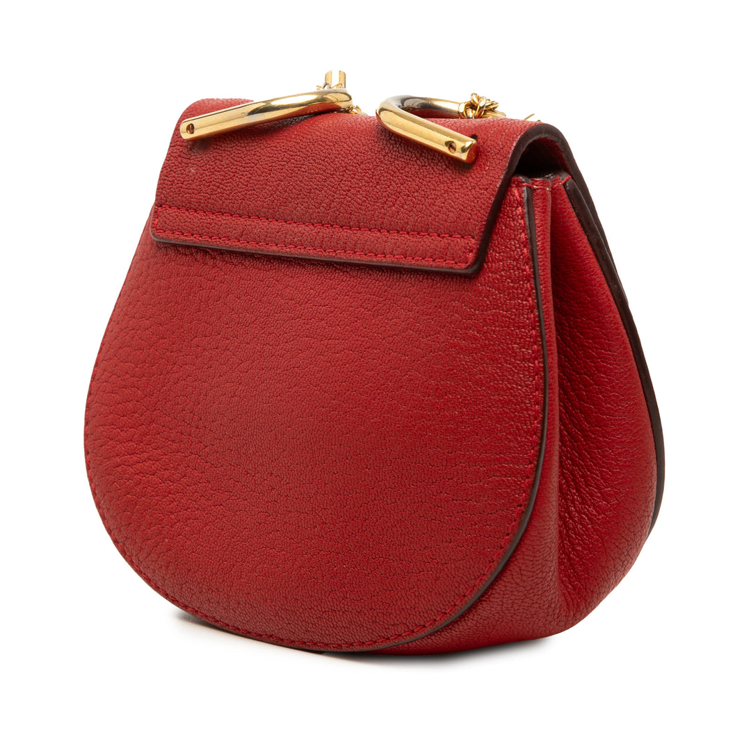 Chloé Nano Grained Cuir d’agneau Drew Sac porté croisé