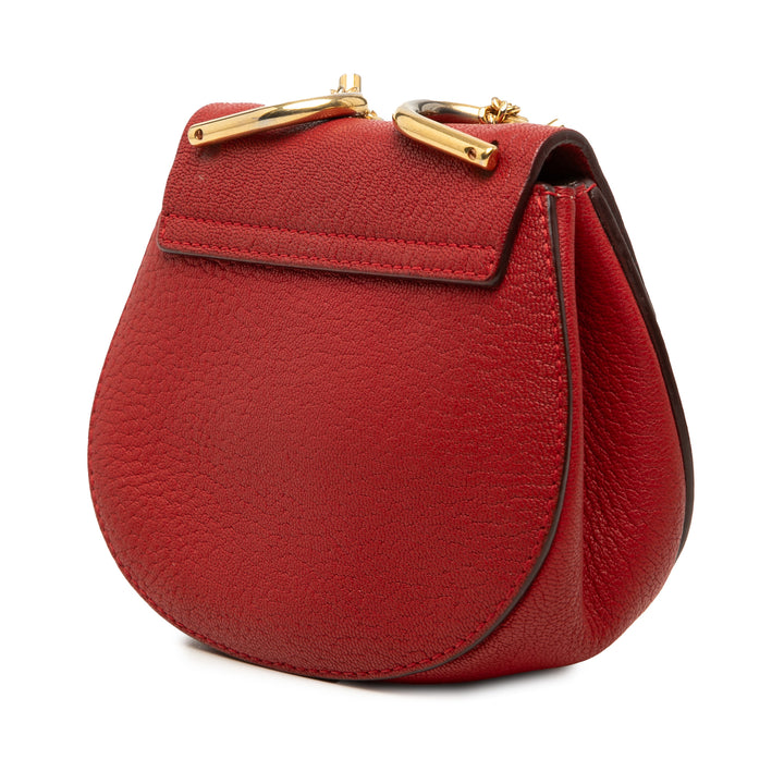 Chloé Nano Grained Cuir d’agneau Drew Sac porté croisé