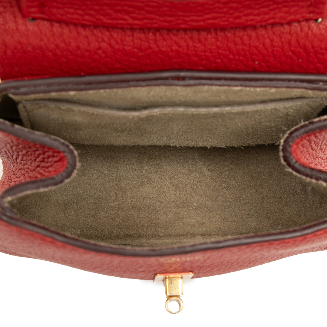Chloé Nano Grained Cuir d’agneau Drew Sac porté croisé