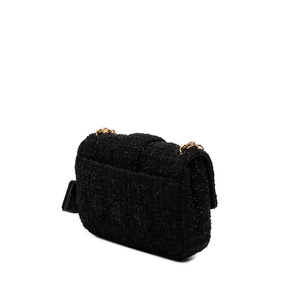 Mini Tweed Cannage Miss Dior Flap Black - Gaby Paris