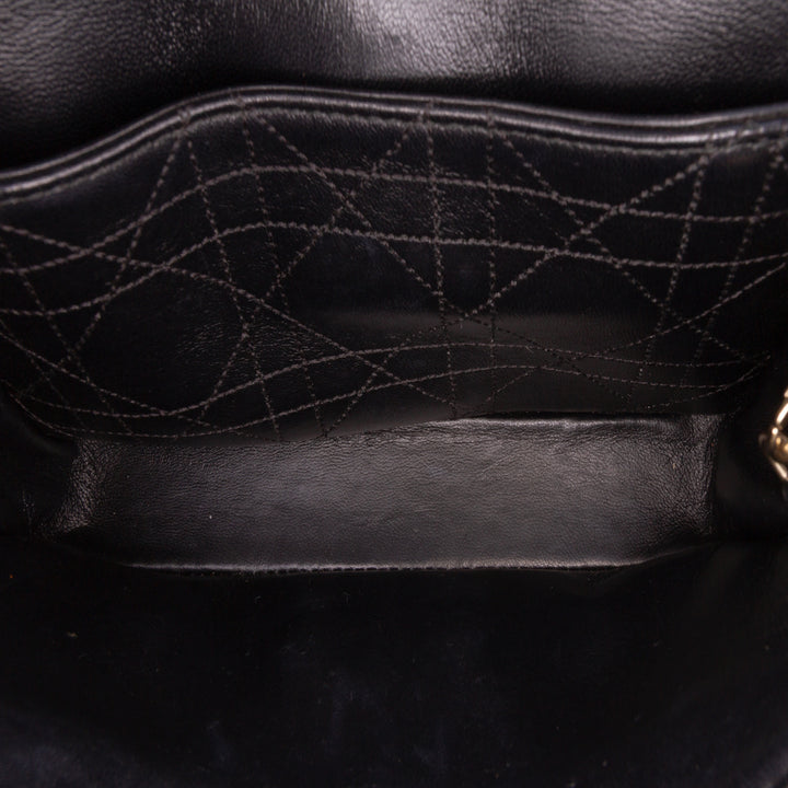 Mini Tweed Cannage Miss Dior Flap Black - Gaby Paris