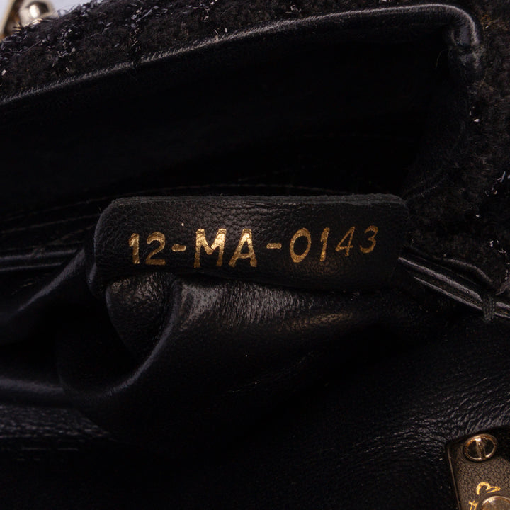 Mini Tweed Cannage Miss Dior Flap Black - Gaby Paris