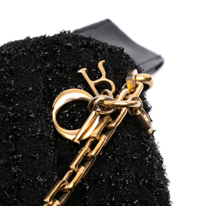 Mini Tweed Cannage Miss Dior Flap Black - Gaby Paris