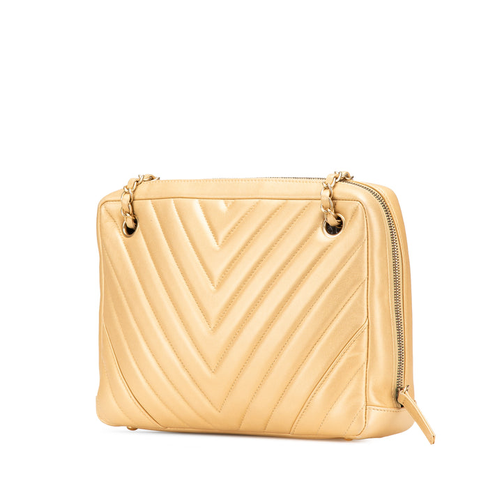 Chanel CC Chevron Cuir d’agneau Camera Sac bandoulière