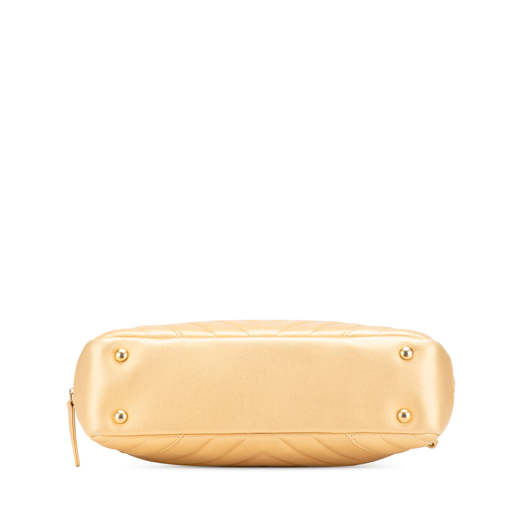 Chanel CC Chevron Cuir d’agneau Camera Sac bandoulière