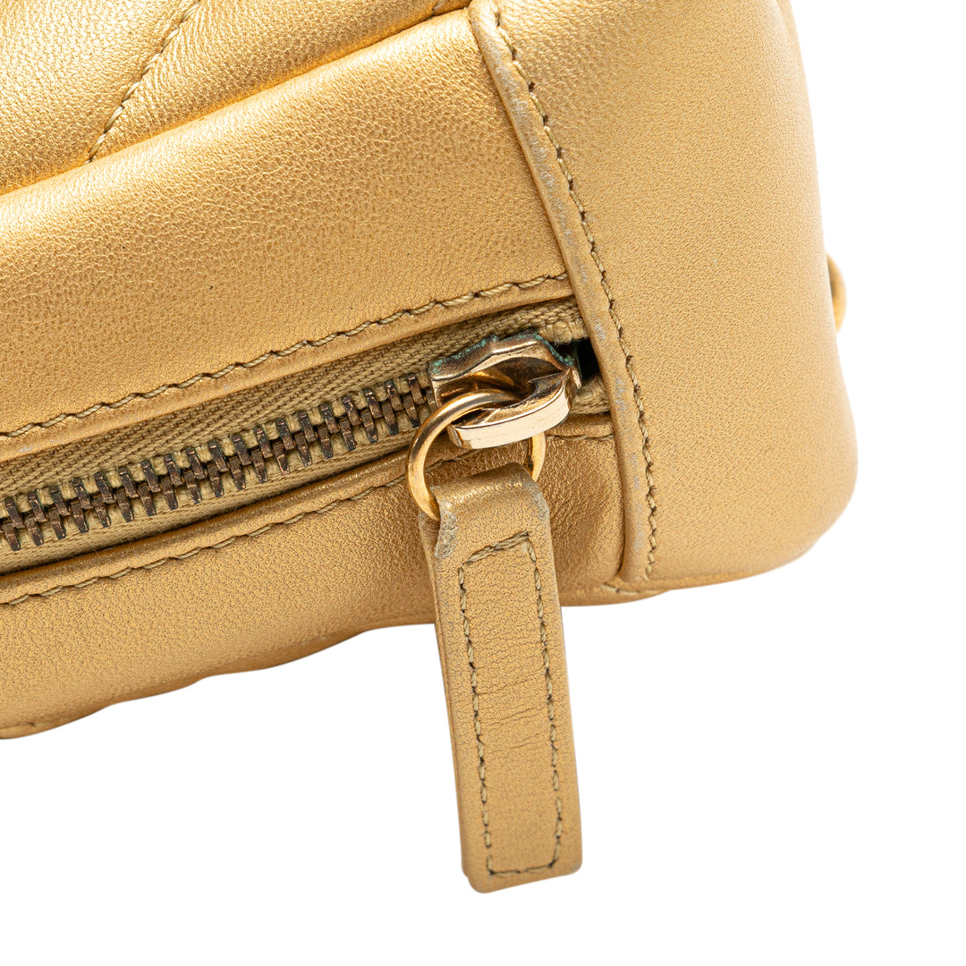 Chanel CC Chevron Cuir d’agneau Camera Sac bandoulière