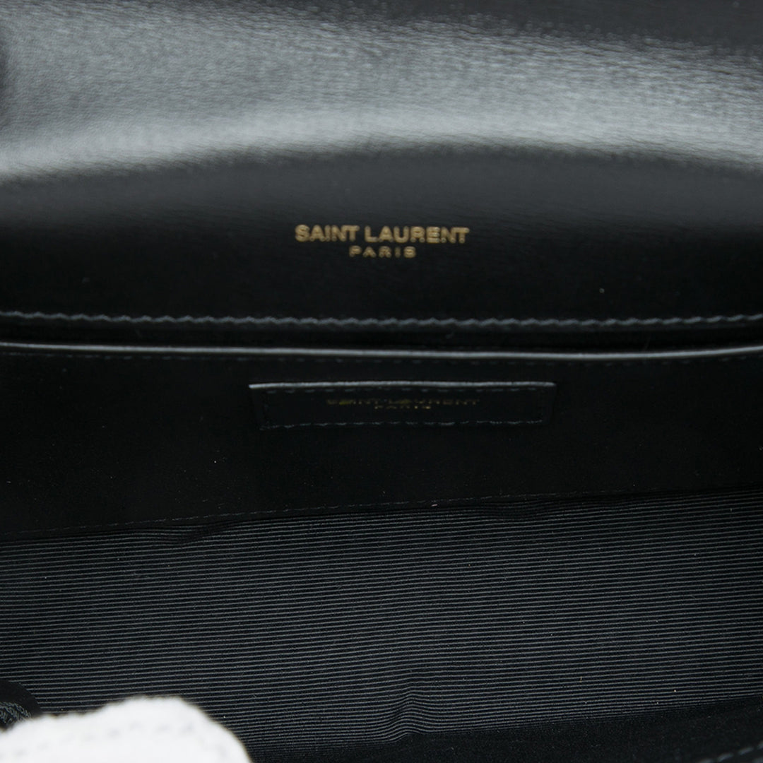 Saint Laurent Small Pony Hair Tiger Print Monogram Kate Sac porté croisé