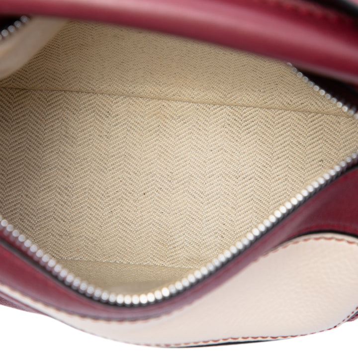 LOEWE Sac à main Bicolore Puzzle Mini Cuir de veau Rouge – vue 4 – GABY PARIS