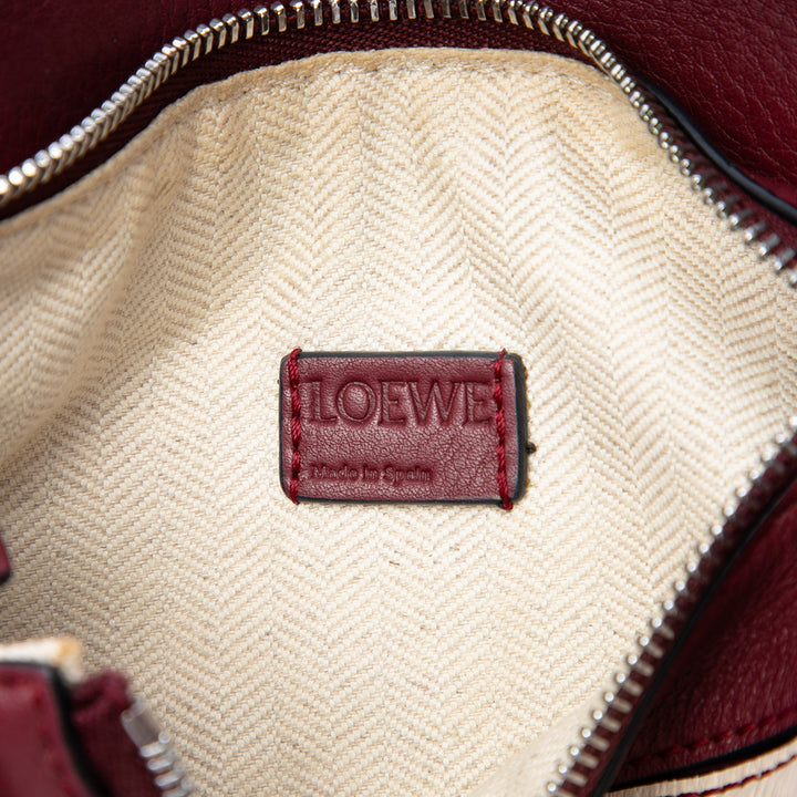 LOEWE Sac à main Bicolore Puzzle Mini Cuir de veau Rouge – vue 5 – GABY PARIS