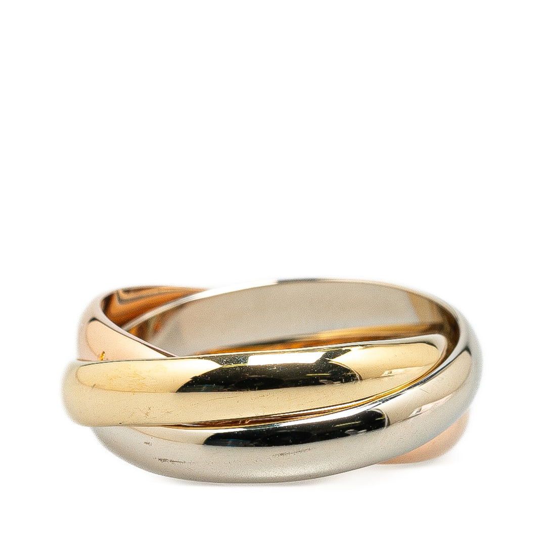 Tricolor 18K Les Must de Cartier Classic Trinity Ring Gold - Gaby Paris