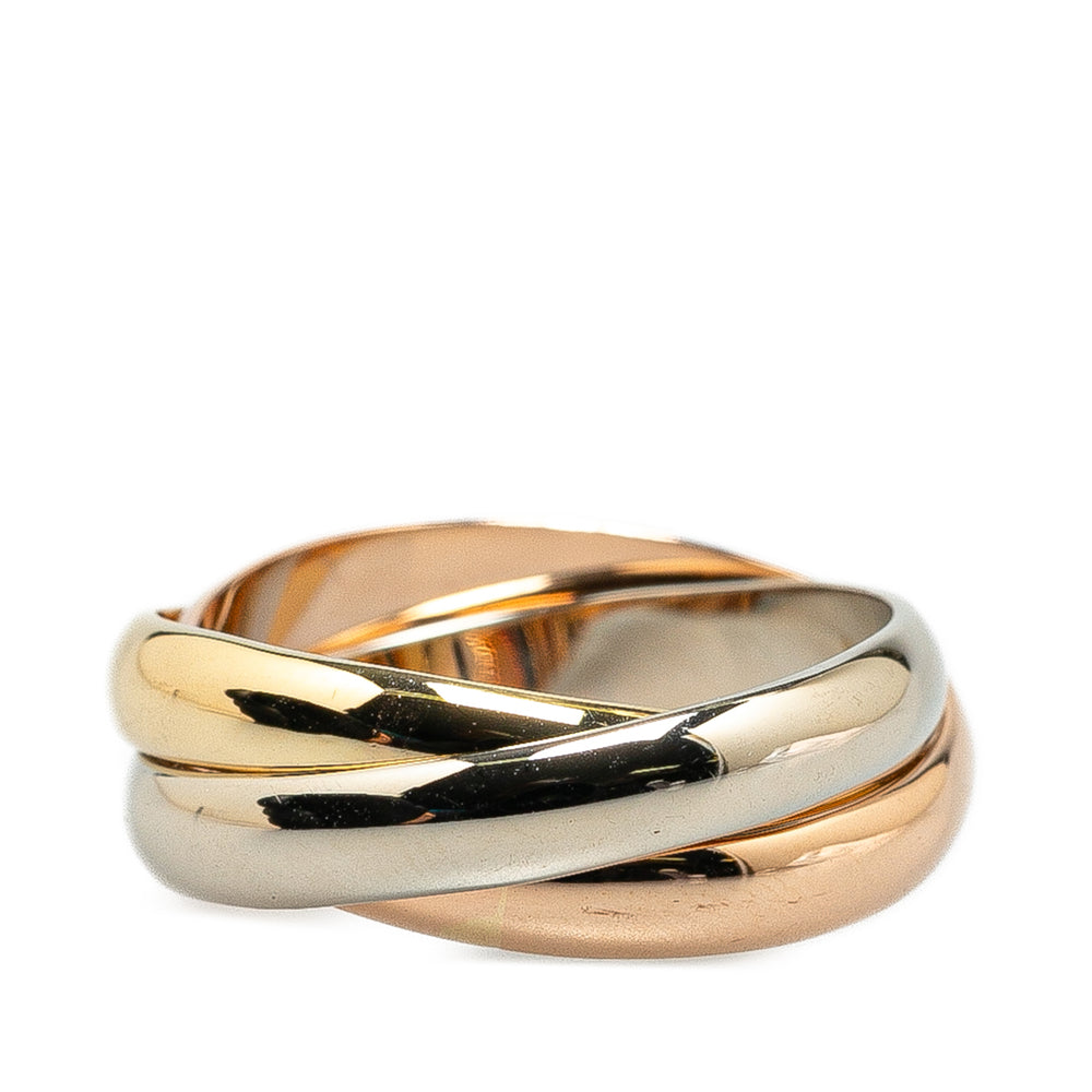 Tricolor 18K Les Must de Cartier Classic Trinity Ring Gold - Gaby Paris