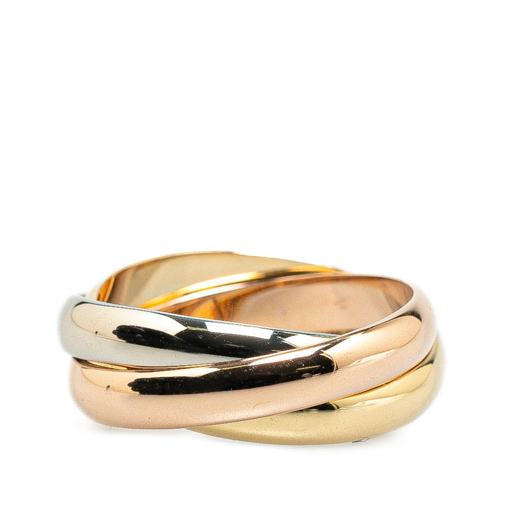 Tricolor 18K Les Must de Cartier Classic Trinity Ring Gold - Gaby Paris