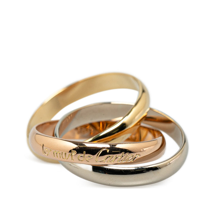 Tricolor 18K Les Must de Cartier Classic Trinity Ring Gold - Gaby Paris