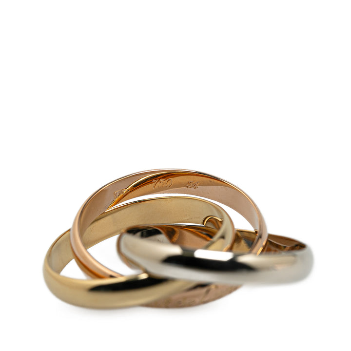 Tricolor 18K Les Must de Cartier Classic Trinity Ring Gold - Gaby Paris