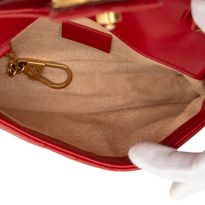 Gucci Mini GG Marmont Matelasse Cuir à rabat Sac porté croisé – GABY PARIS Authentique