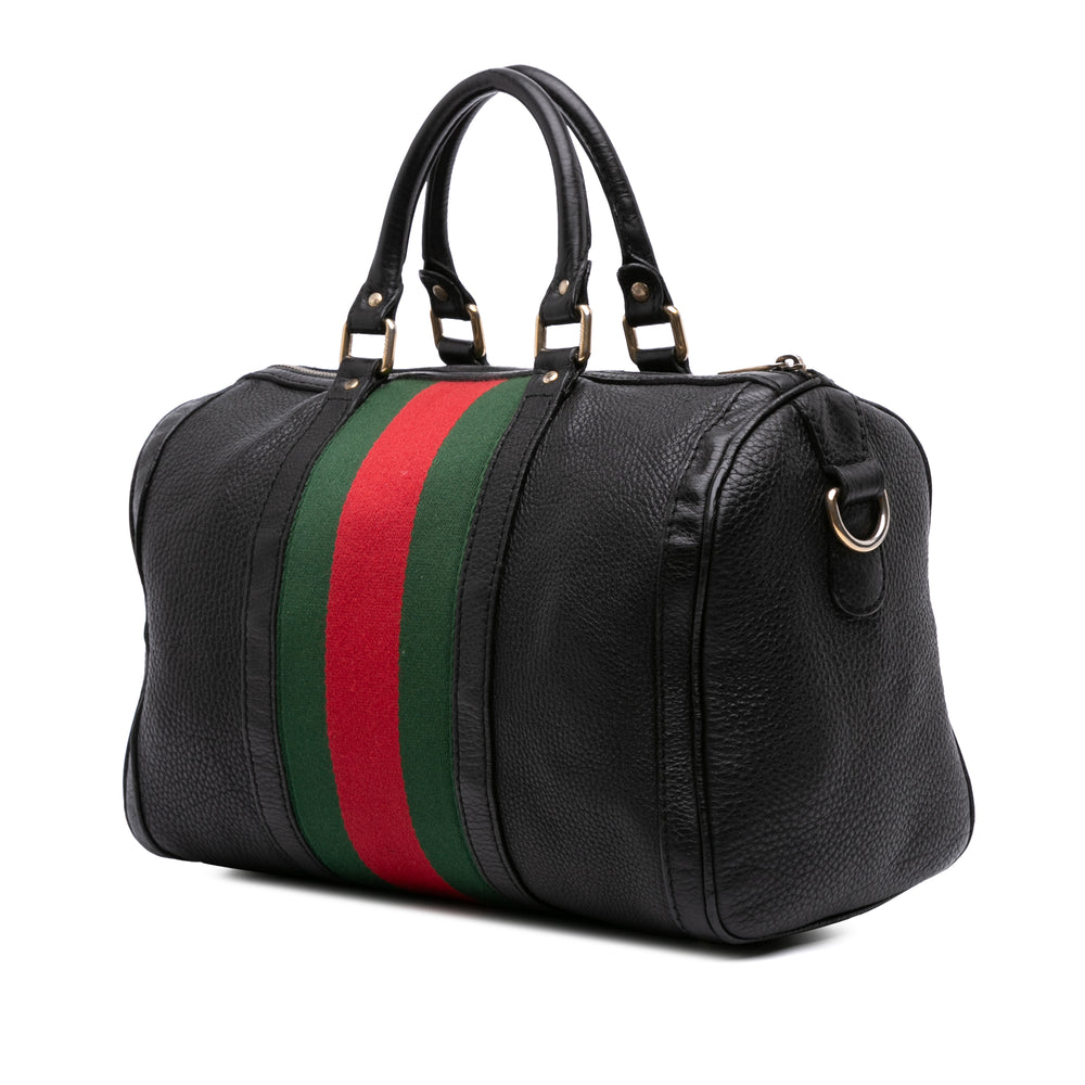 Gucci Cuir de veau Web Joy Boston Bag Noir – GABY PARIS Authentique