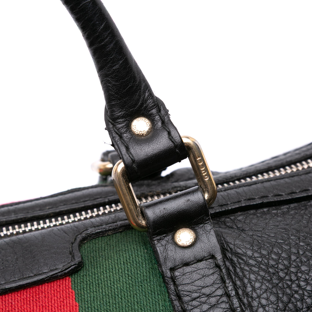 Gucci Cuir de veau Web Joy Boston Bag Noir – GABY PARIS Authentique