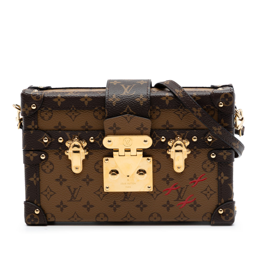 Louis Vuitton Petite Malle Monogram Reverse Marron – vue principale – GABY PARIS