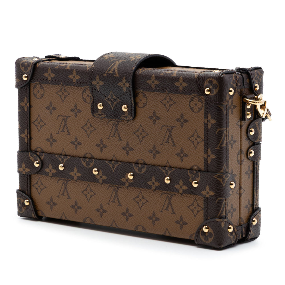 Louis Vuitton Petite Malle Monogram Reverse Marron – vue 2 – GABY PARIS