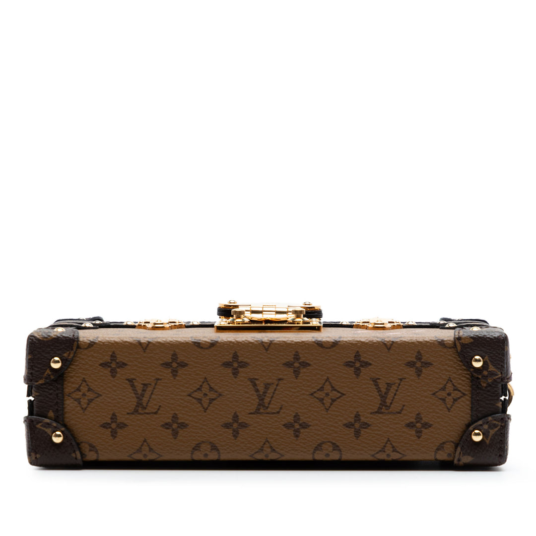 Louis Vuitton Petite Malle Monogram Reverse Marron – vue 3 – GABY PARIS