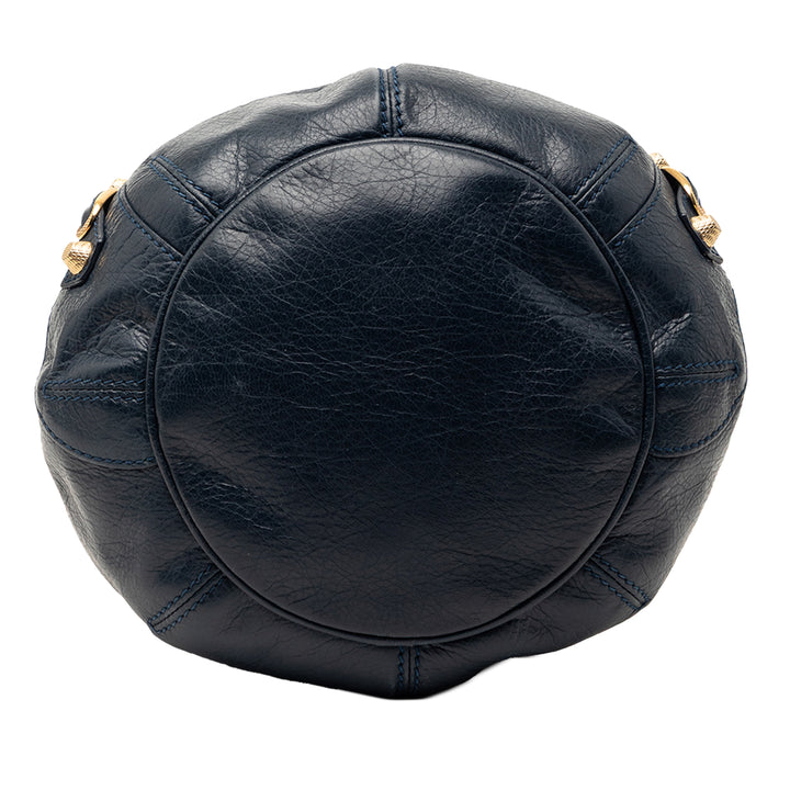 Balenciaga Mini Cuir d’agneau Motocross Giant 12 Pompon Sac