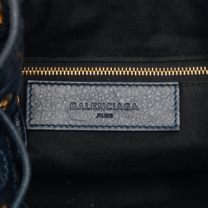 Balenciaga Mini Cuir d’agneau Motocross Giant 12 Pompon Sac